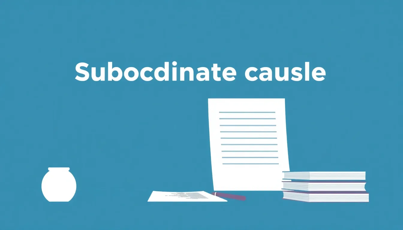 Subordinate clause