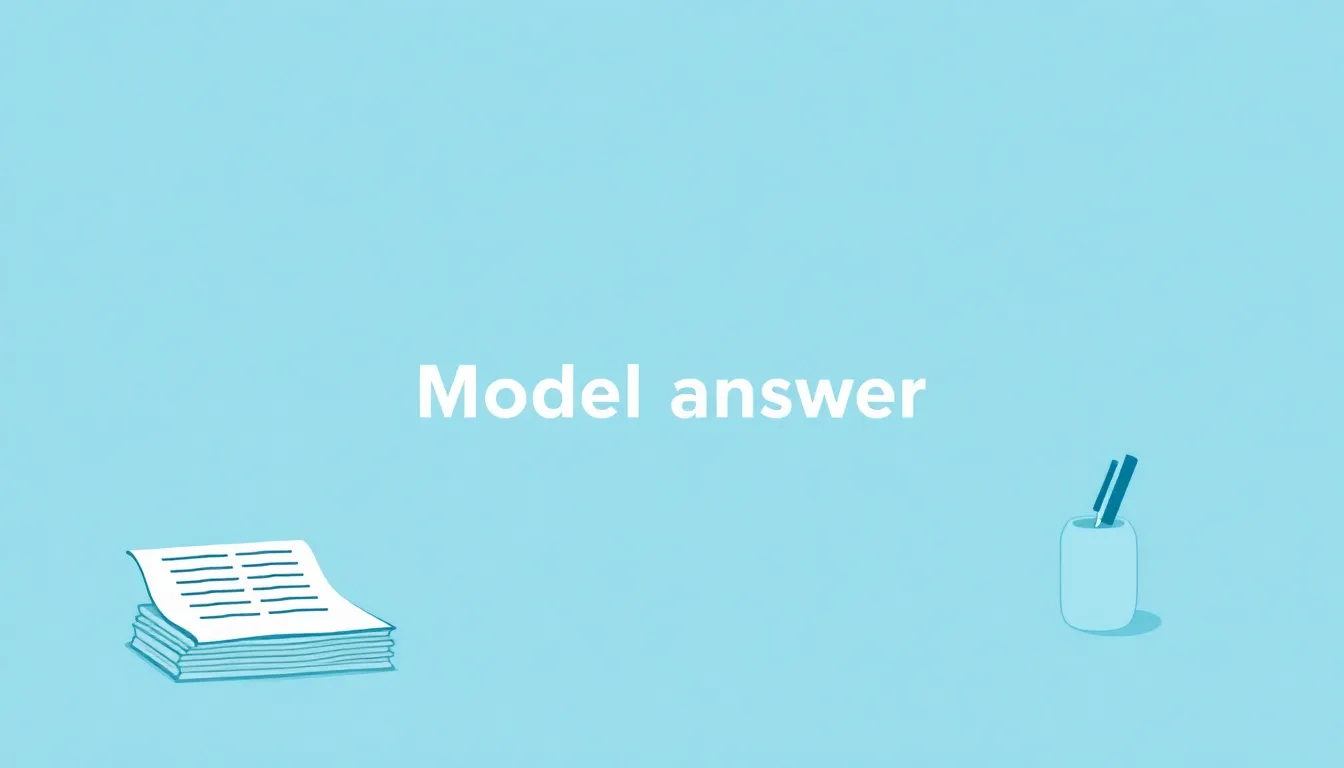 Model answer